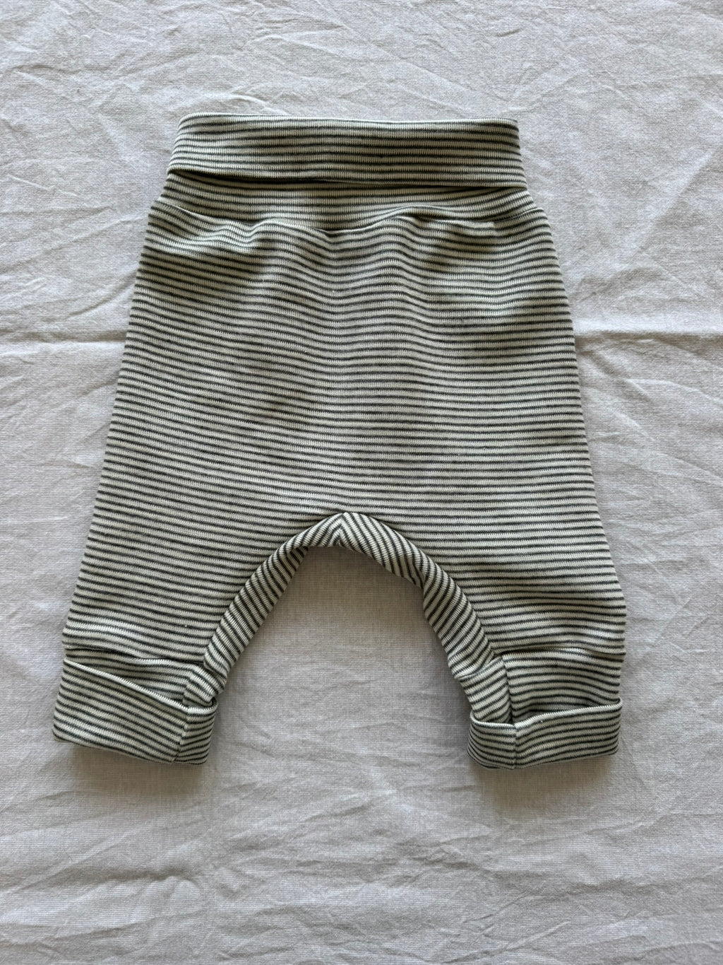 Hose aus Wolle/Seide - Geringelt
