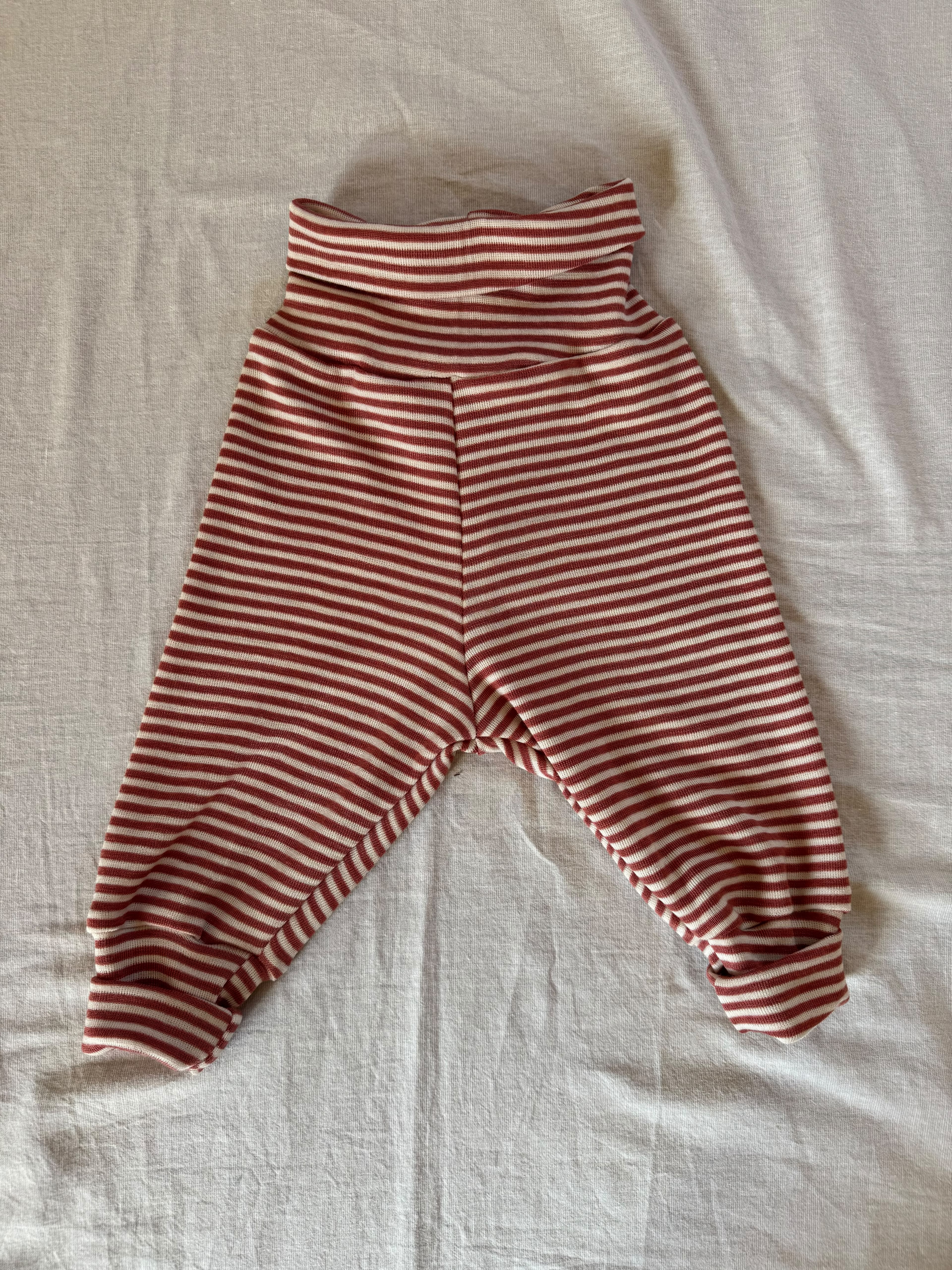 Hose aus 100% Merinowolle - Geringelt