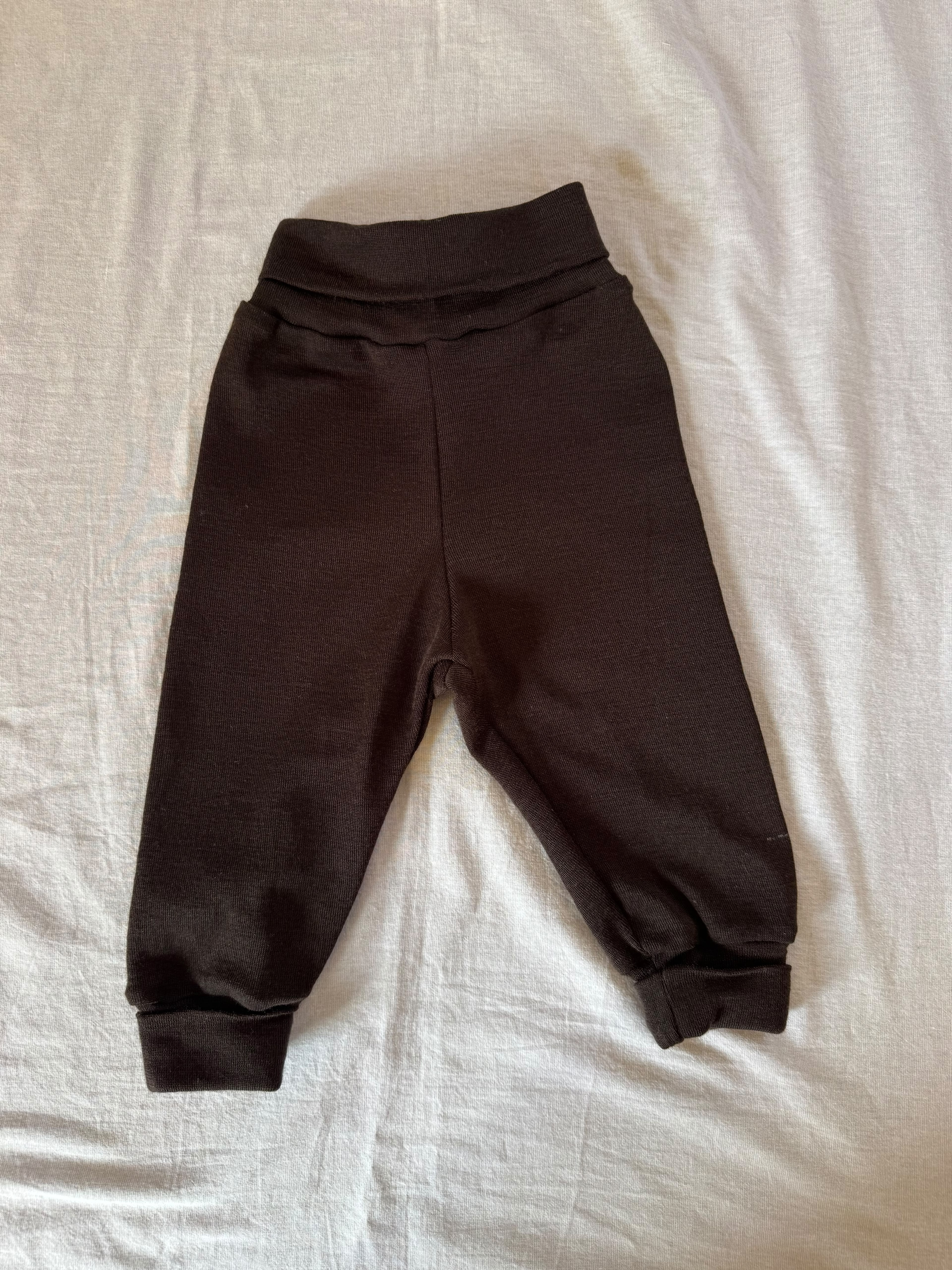 Hose aus Wolle/Seide - Einfarbig