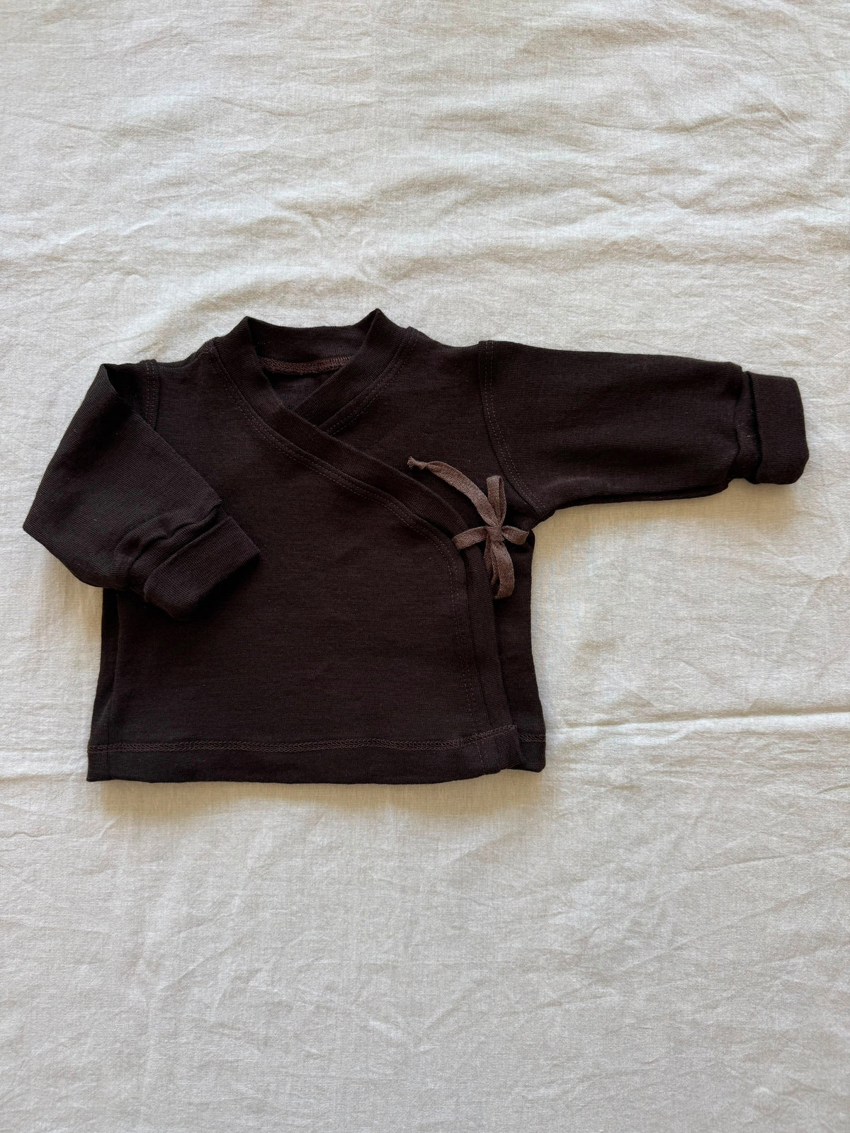 Wickeljacke aus Wolle/Seide - Einfarbig