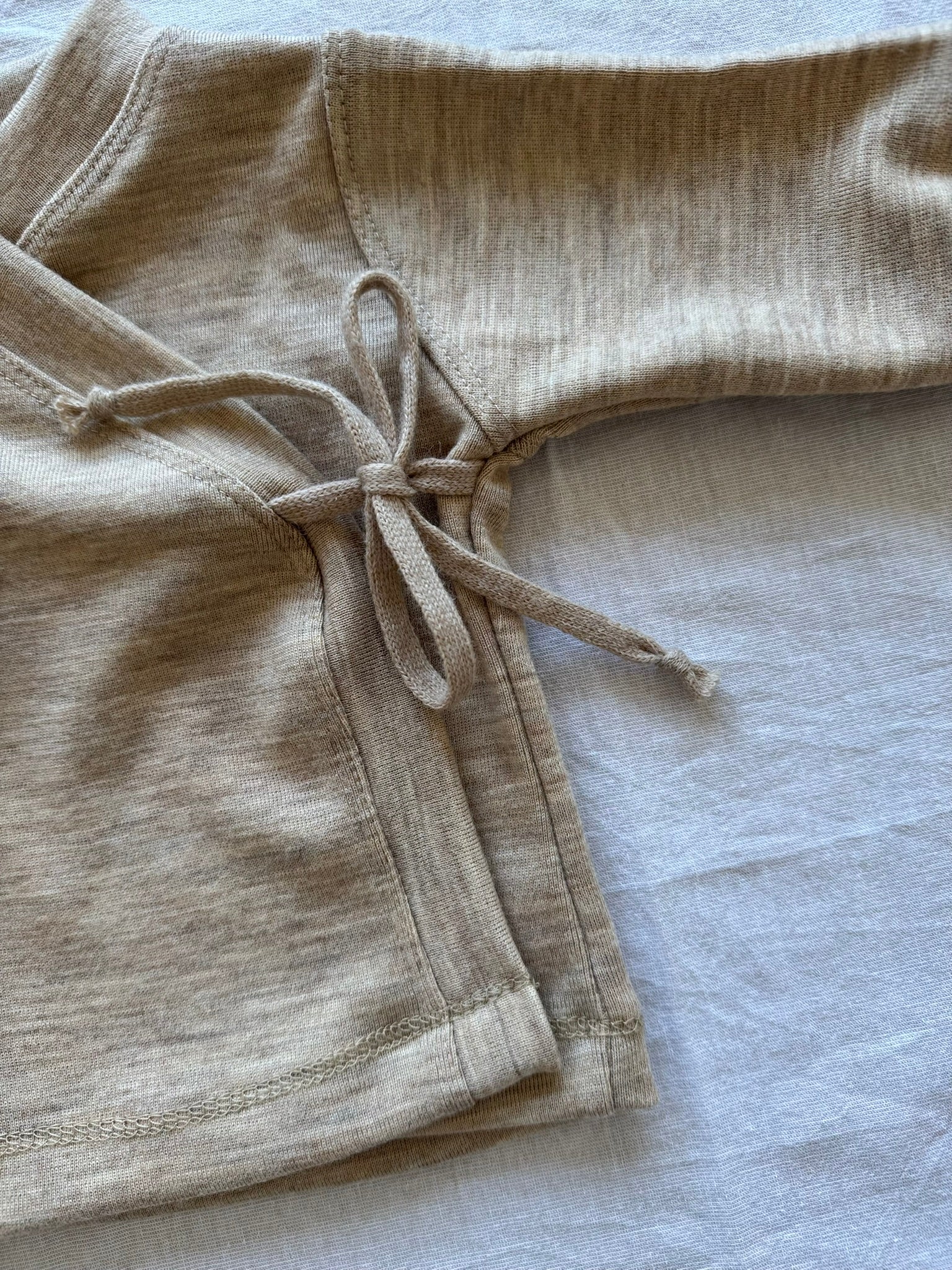 Wickeljacke aus 100% Merinowolle - Einfarbig
