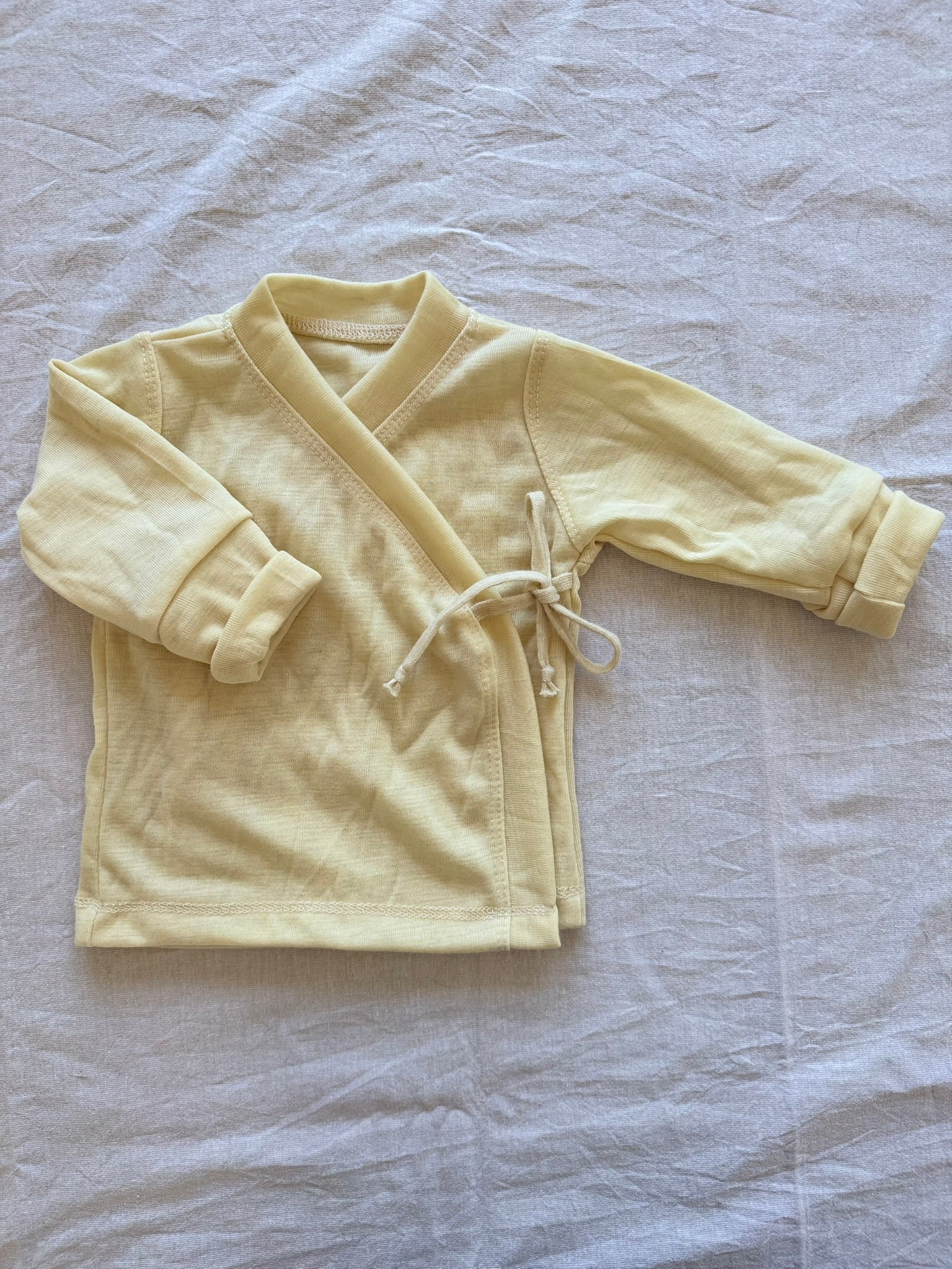 Wickeljacke aus 100% Merinowolle - Einfarbig