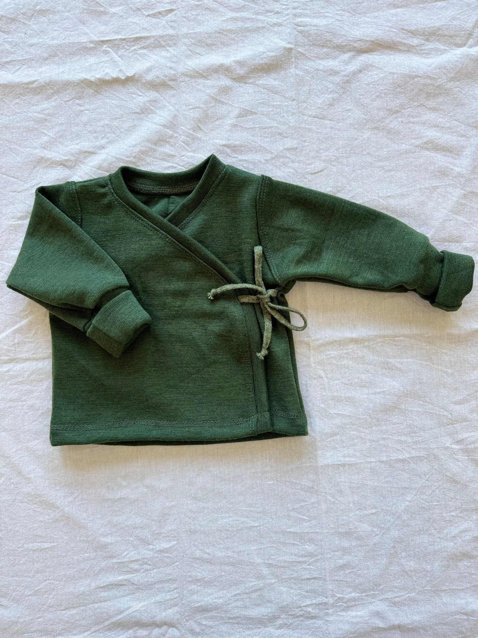 Wickeljacke aus 100% Merinowolle - Einfarbig