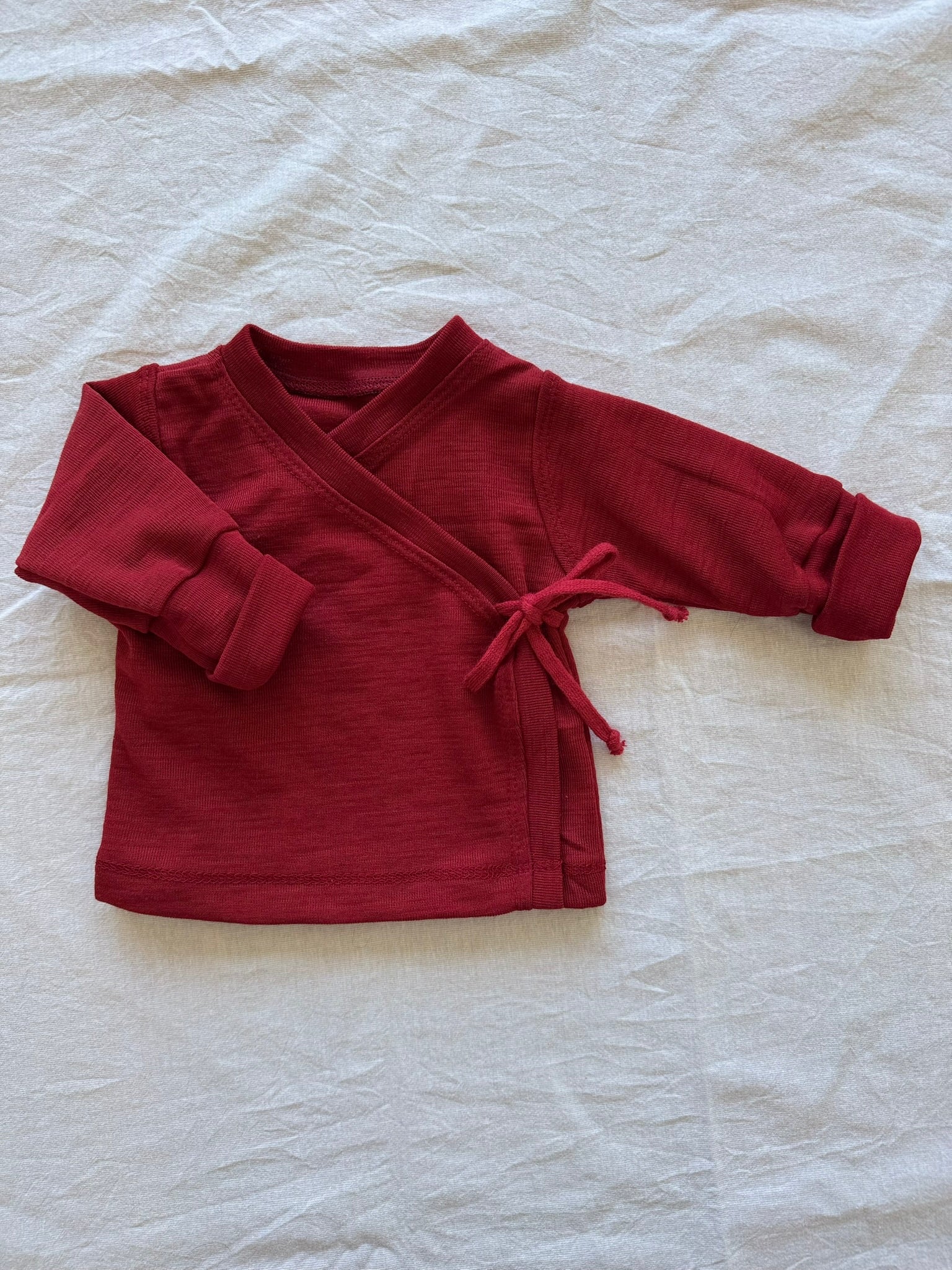Wickeljacke aus 100% Merinowolle - Einfarbig