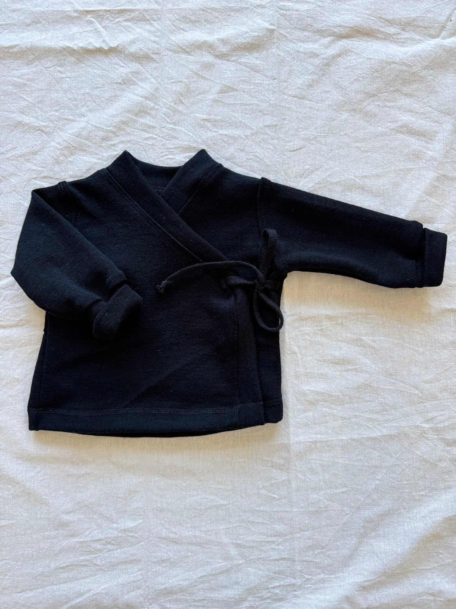 Wickeljacke aus 100% Merinowolle - Einfarbig