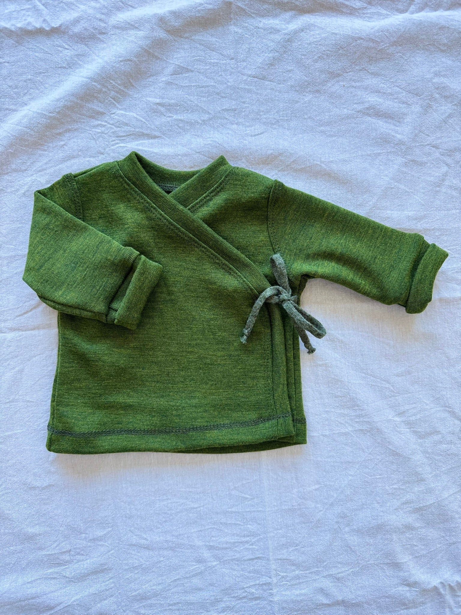Wickeljacke aus 100% Merinowolle - Einfarbig