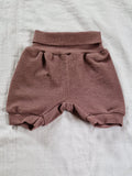 Kurze Hose aus Wolle/Seide - Einfarbig