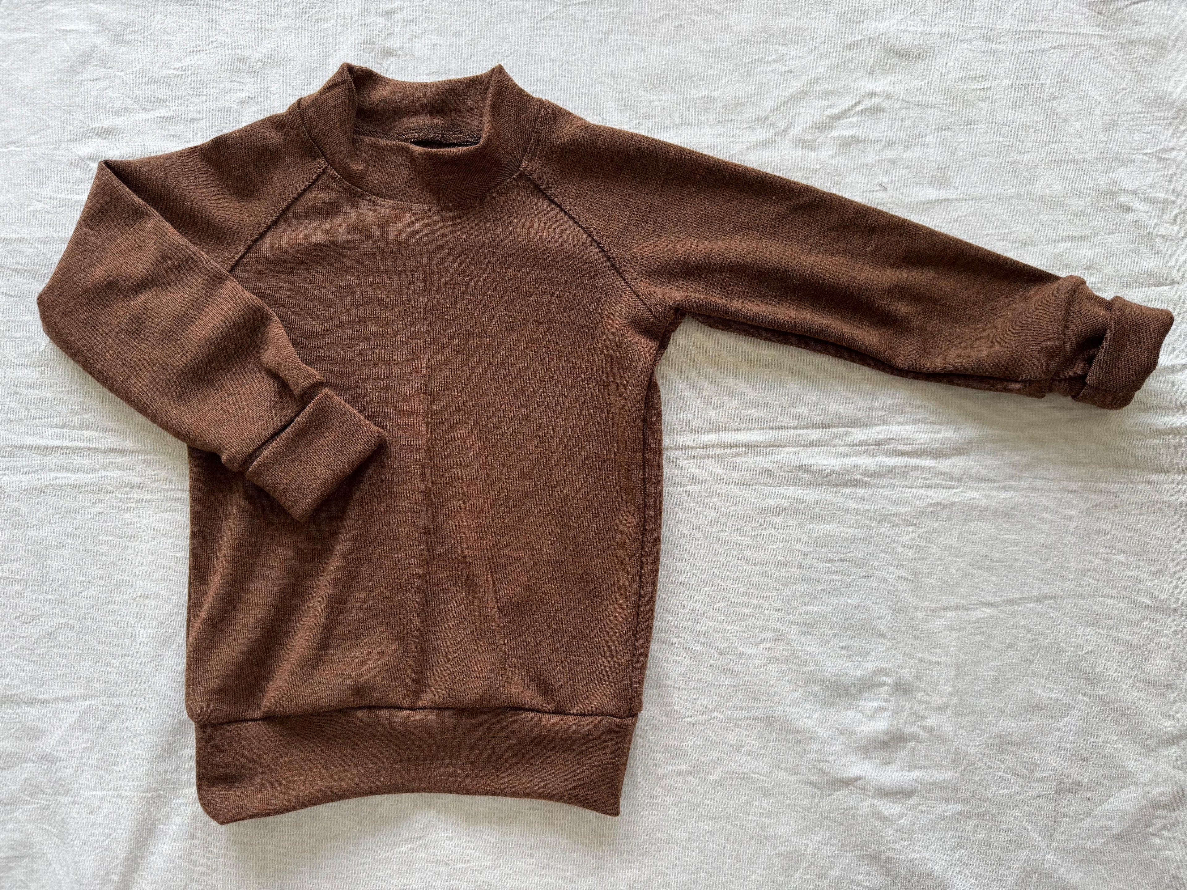 Pullover aus 100% Merinowolle - Einfarbig