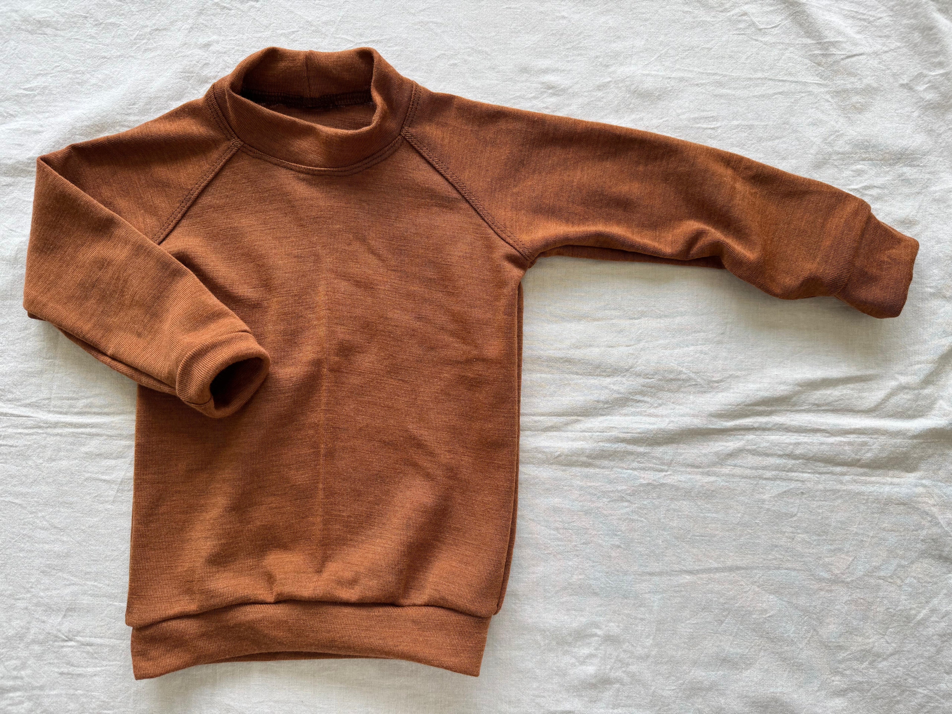 Pullover aus 100% Merinowolle - Einfarbig