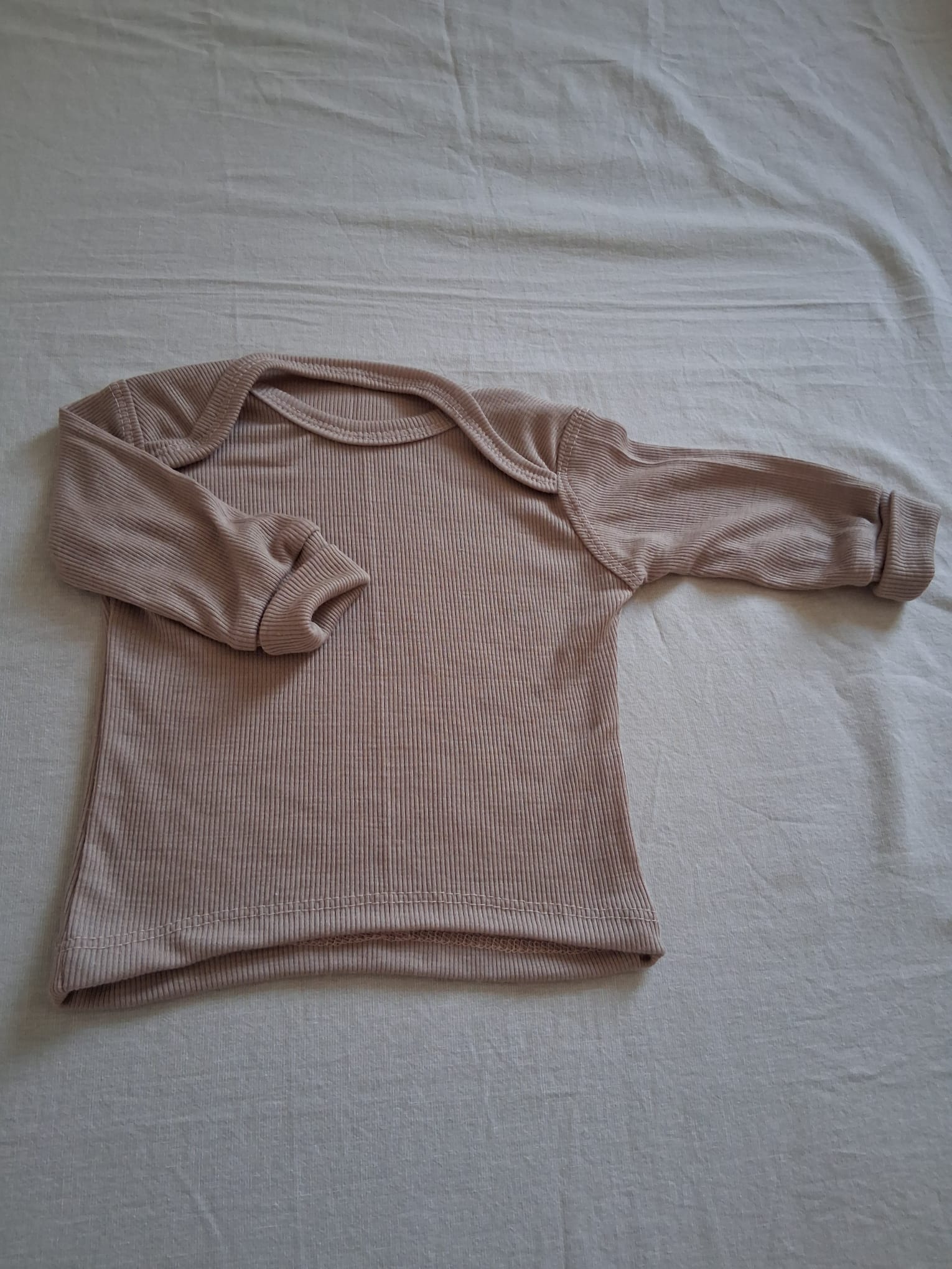 Langarmshirt aus Wolle/Seide - Einfarbig