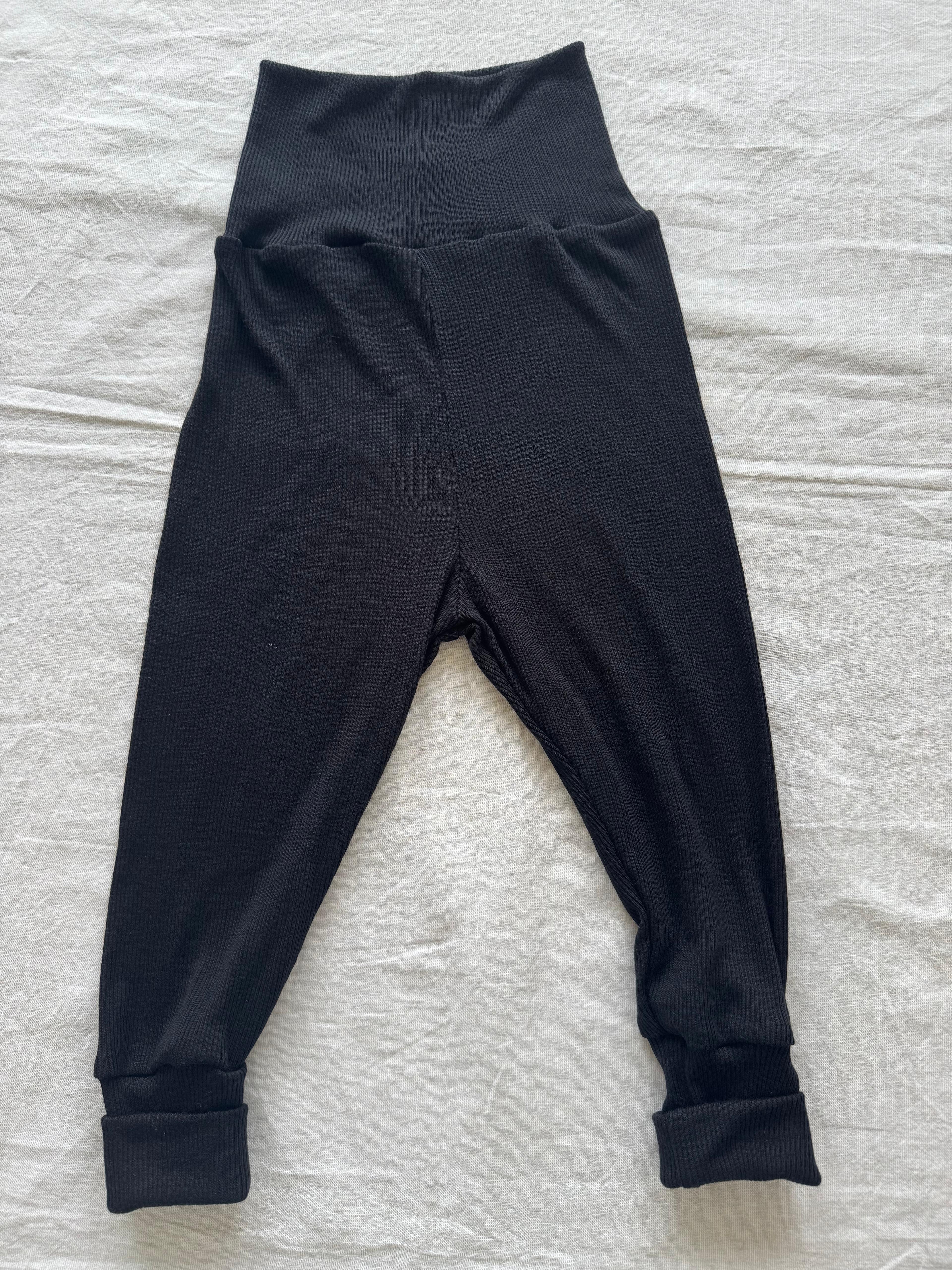 Hose aus Wolle/Seide - Einfarbig