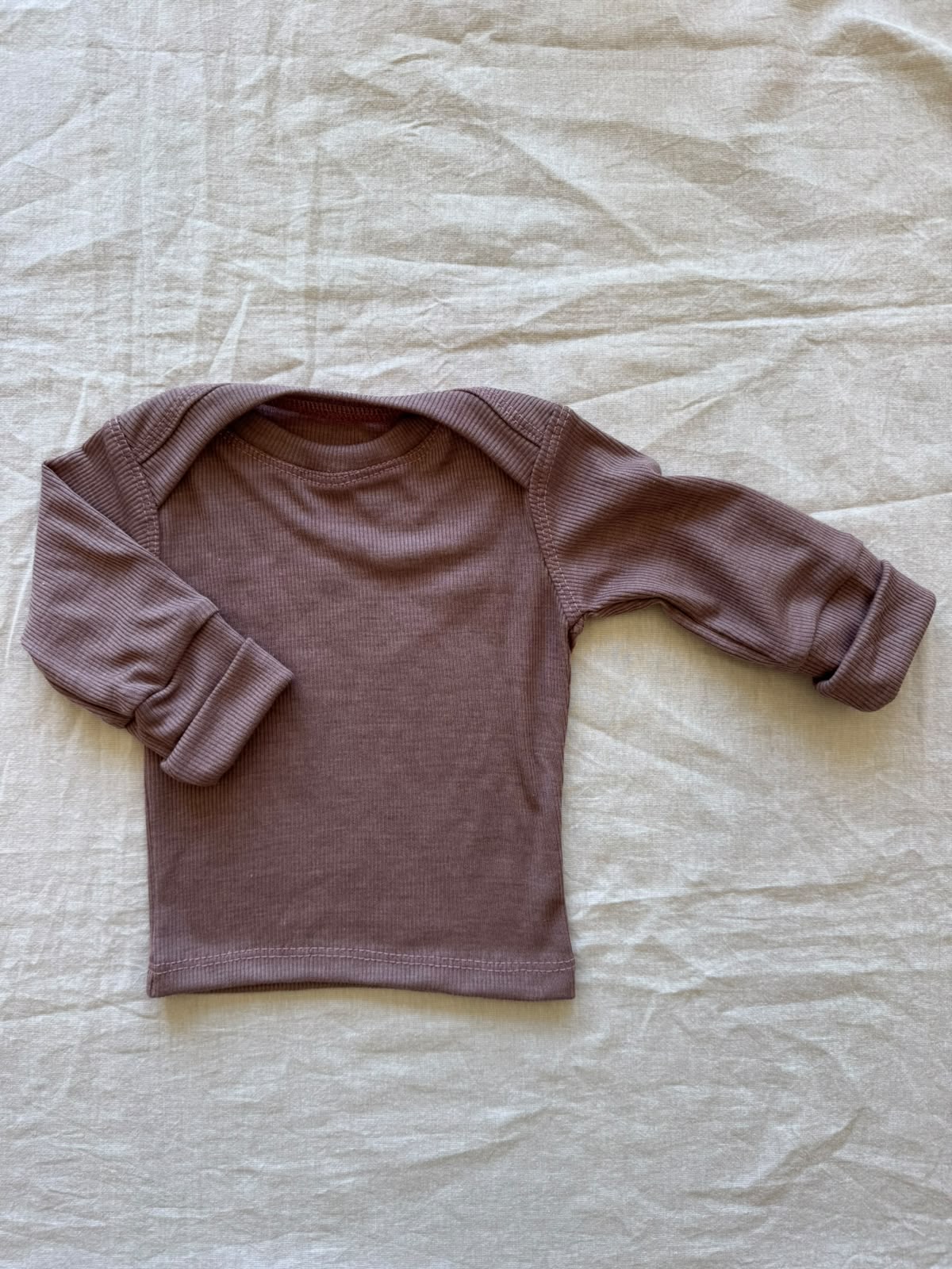 Langarmshirt aus Wolle/Seide - Einfarbig