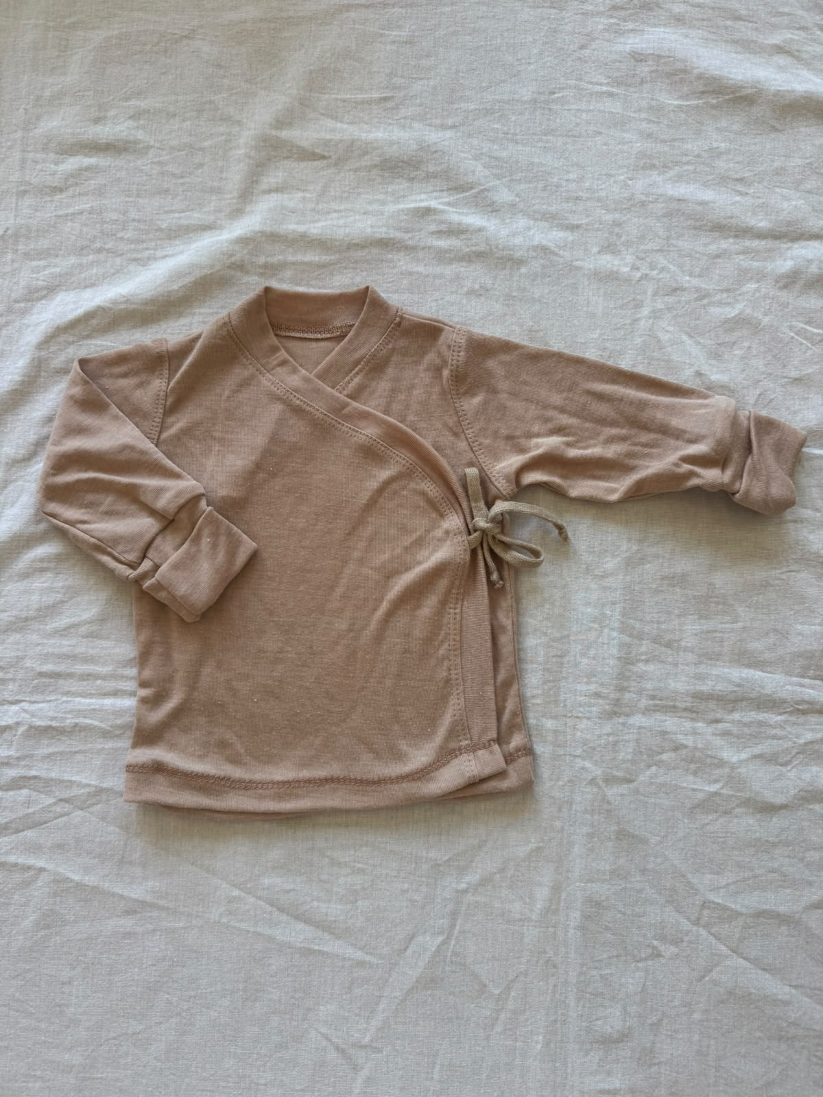 Wickeljacke aus Wolle/Seide - Einfarbig