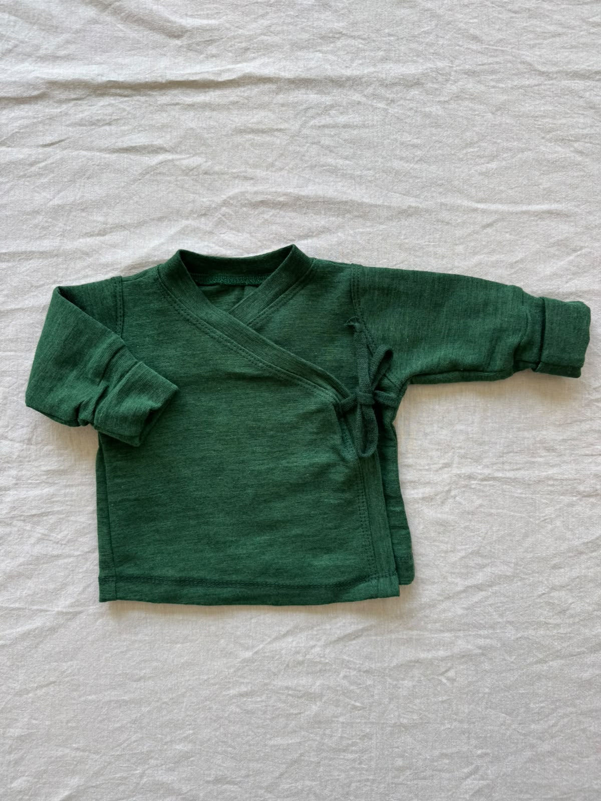 Wickeljacke aus Wolle/Seide - Einfarbig