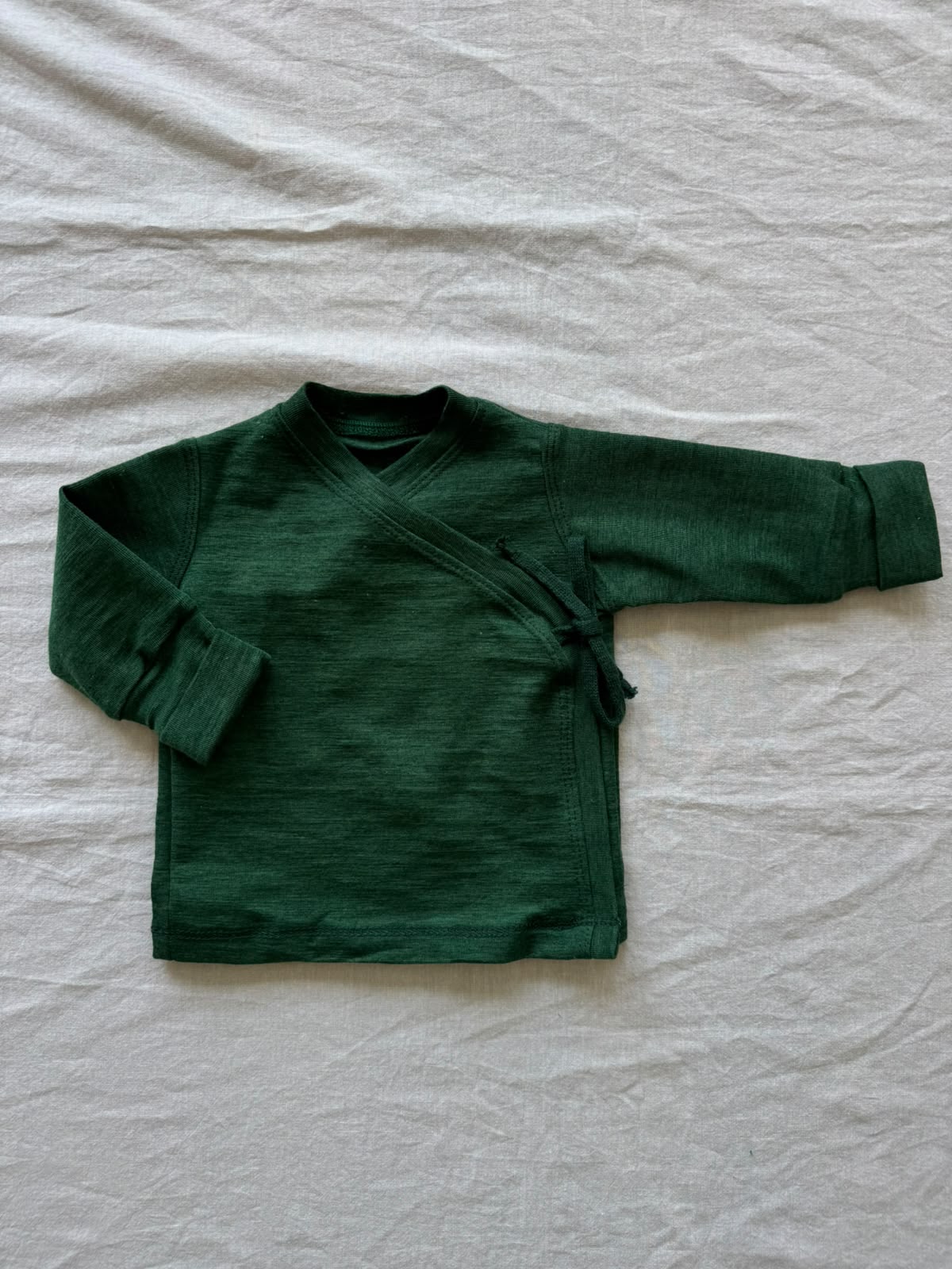 Wickeljacke aus Wolle/Seide - Einfarbig