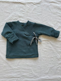 Wickeljacke aus Wolle/Seide - Einfarbig