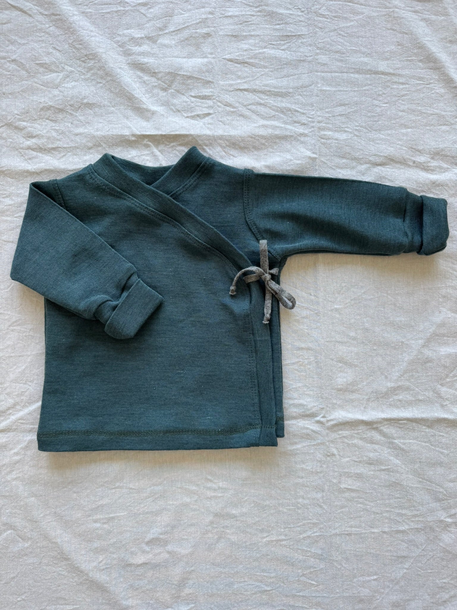 Wickeljacke aus Wolle/Seide - Einfarbig